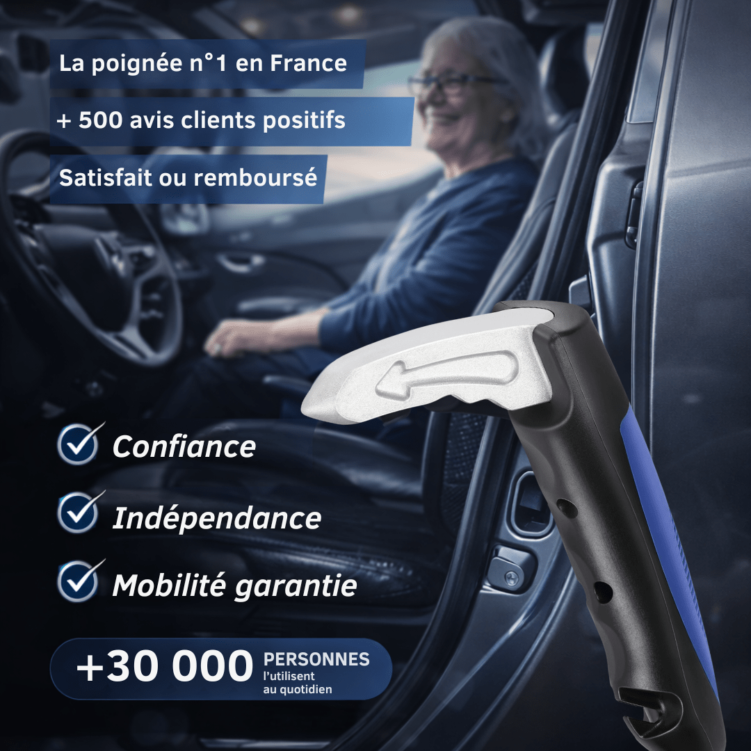 Poignée d'assistance voiture 3 en 1